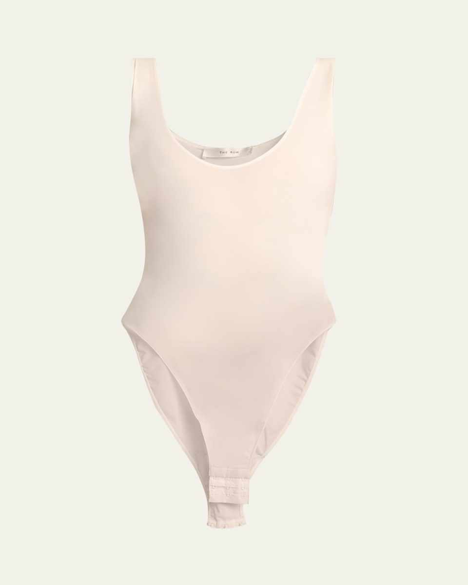 Mandie Scoop-Neck Sleeveless Bodysuit